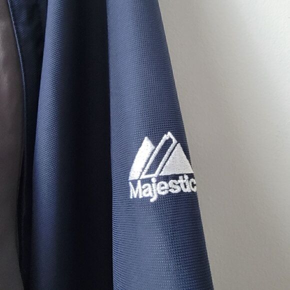 Milwaukee BREWERS Windbreaker Detachable Jacket Majestic Pullover 1/4 Zip XL - Picture 13 of 14